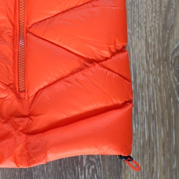 NWT POLO RALPH‎ LAUREN MEN'S BIG & TALL PACKABLE DOWN VEST ORANGE BLUE - Picture 5 of 8